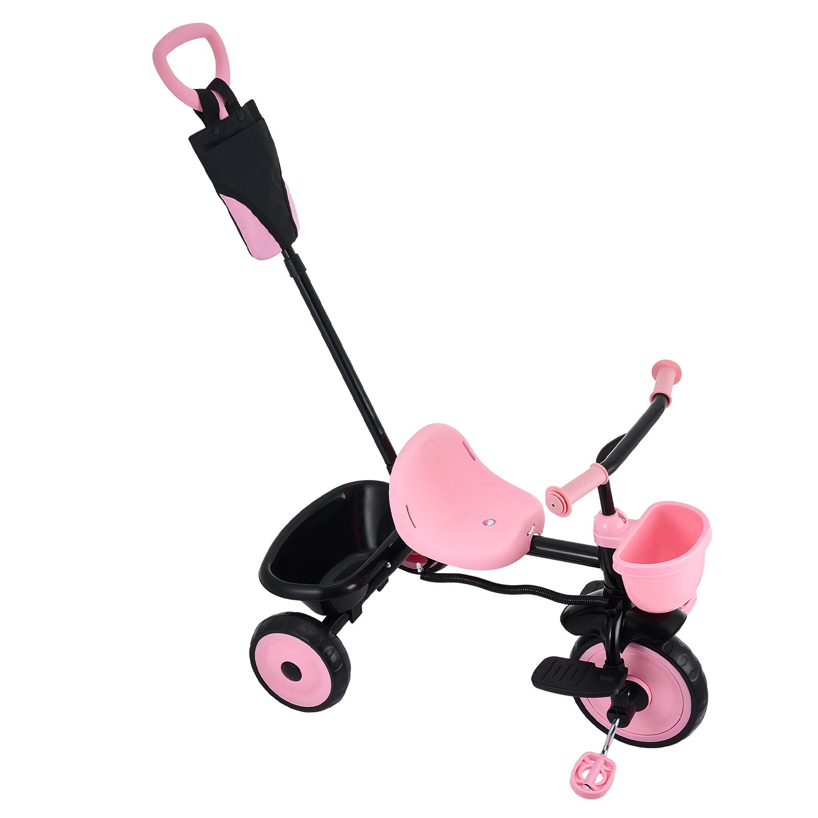 Uimoso Toddler Tricycle & Stroller for Ages 1.5-5 Kids Trike with Push Handle