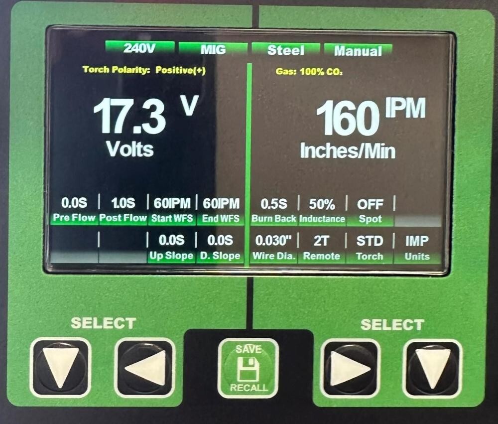 Everlast THUNDER 255 MIG DC TIG STICK 275 amp Multi-Process 240V