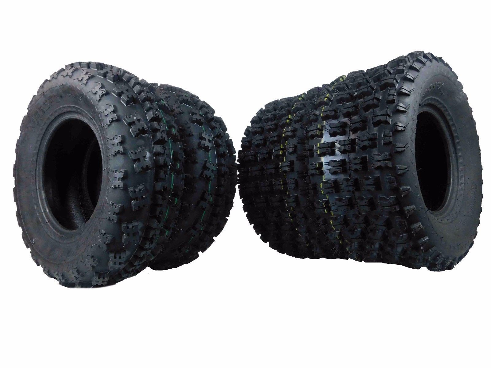 21X7-10 & 20X10-9 ATV TIRE SET (All 4 Tires) HONDA TRX 250R 250X 250EX TRX450ER