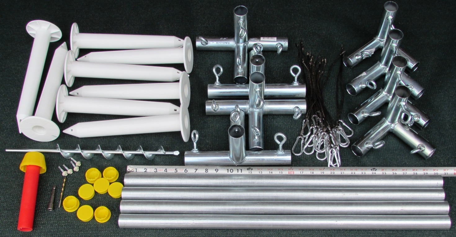 Batting Cage Frame Kit 10' x 12' x 30' EZ UP & DOWN Baseball Softball Frame Kit