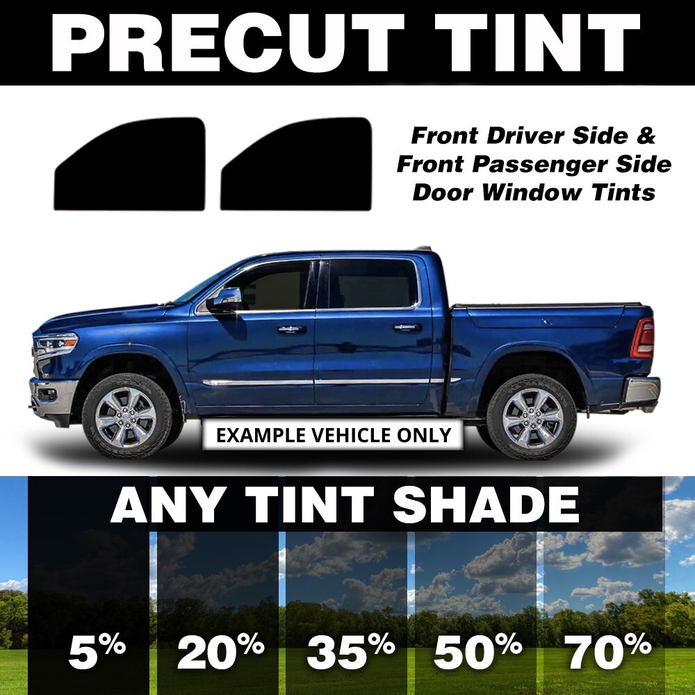 Precut Window Tint for Ford F-150 Super Crew 15-18 (Front Doors Any Shade)