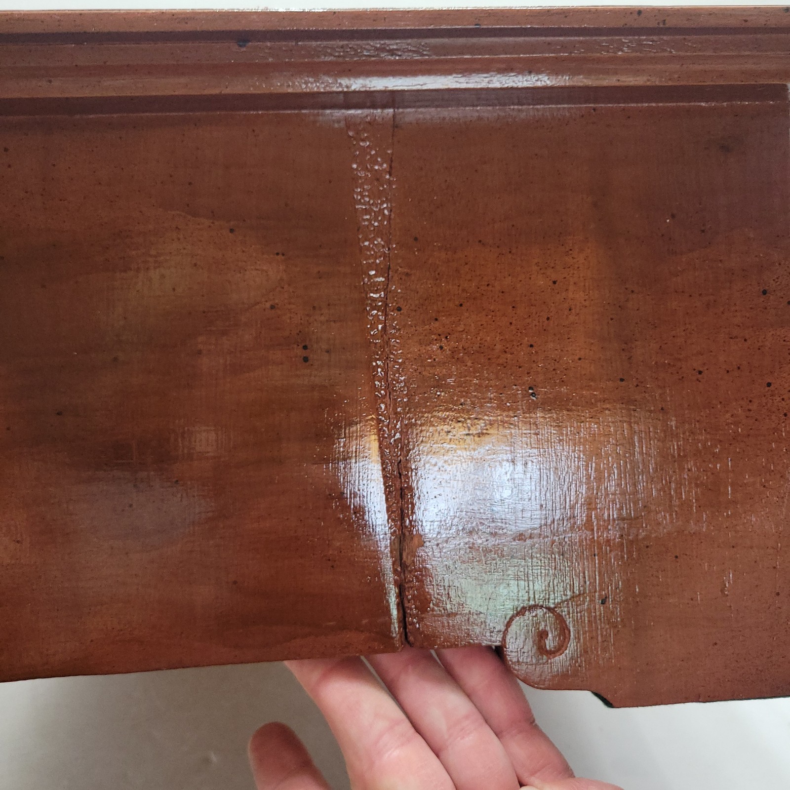 Antique J & P Coats 2 Draw Wood Spool Cotton Cabinet Counter Top Store Display