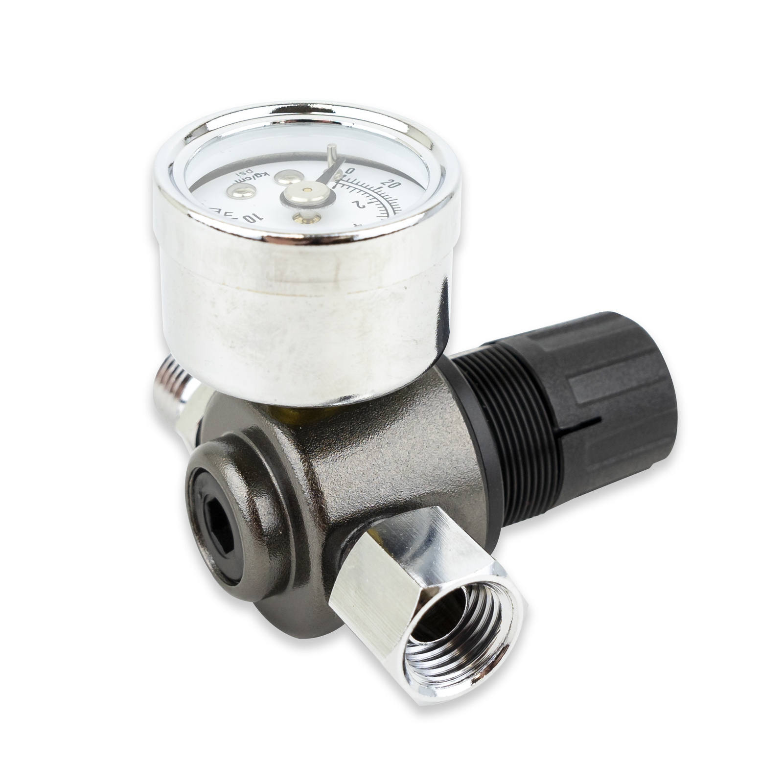 HVLP Spray Gun Air Regulator with Pressure Gauge and Diaphragm Control