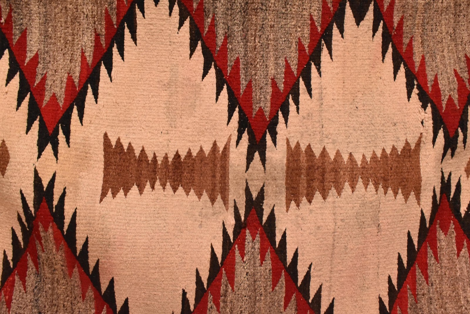 Antique Navajo Large Rug Native American Indian Weaving 62x31 Textile Vintage