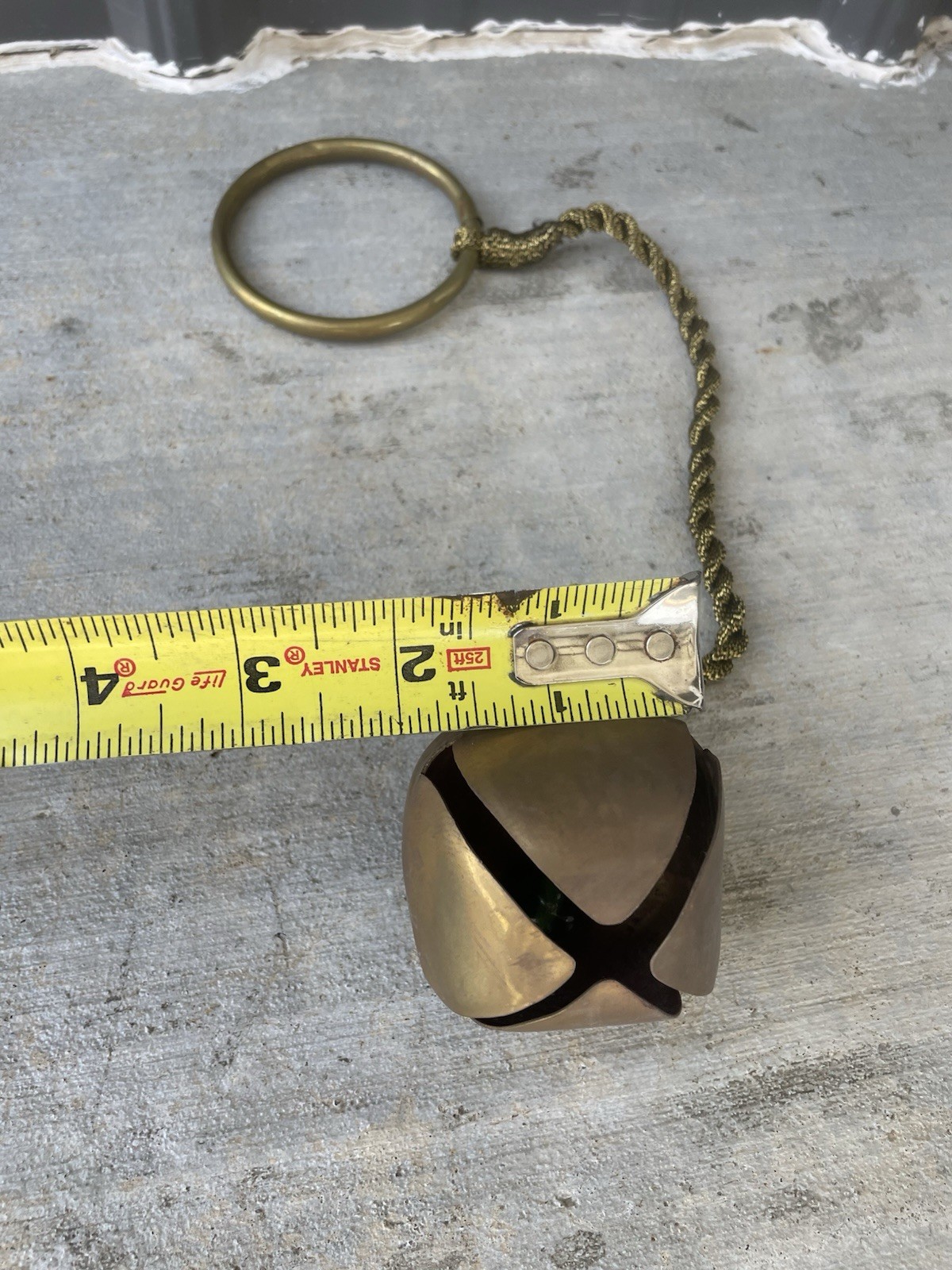 Vintage Brass Sleigh Jingle Bell Decor Christmas NL