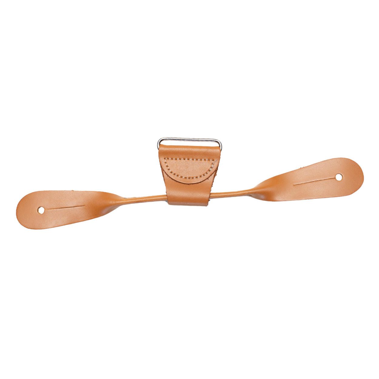 Men's Suspenders, 12 Button On Leather Ears with Metal Brackets - USA Made