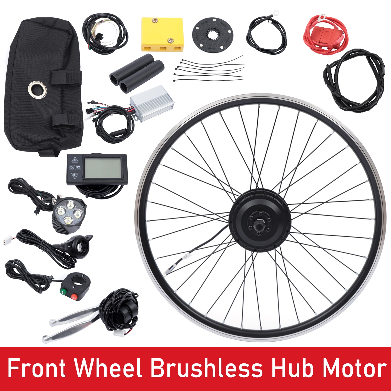 26 inch Front Wheel E-Bike Electric Bicycle Conversion Kit 36V 350W Hub Motor