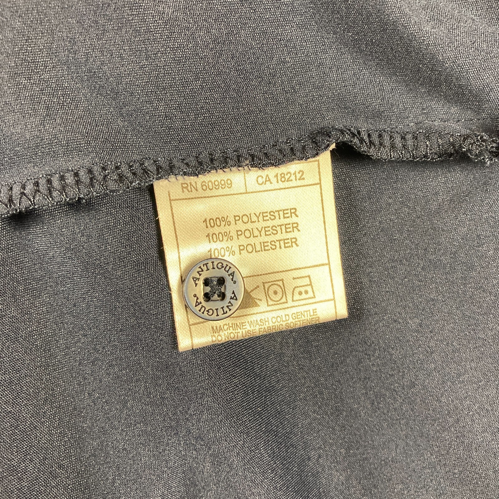 NEW Antigua Inspire MLB Golf Polo Mens Large Blue Navy Logo Diamond Stretch