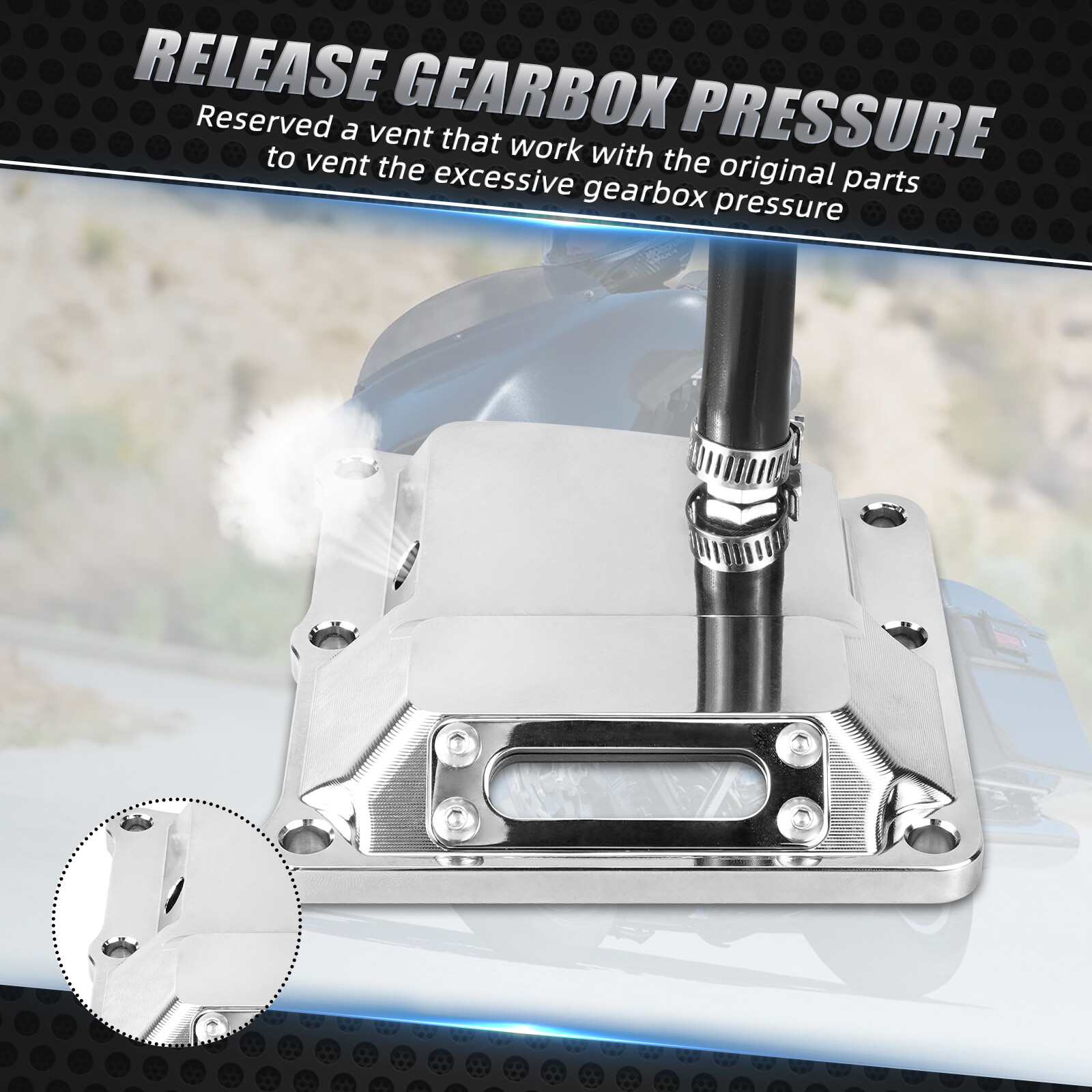 M8 Vented Transmission Top Cover For Harley Road Glide Special FLTRXS 2017-2023