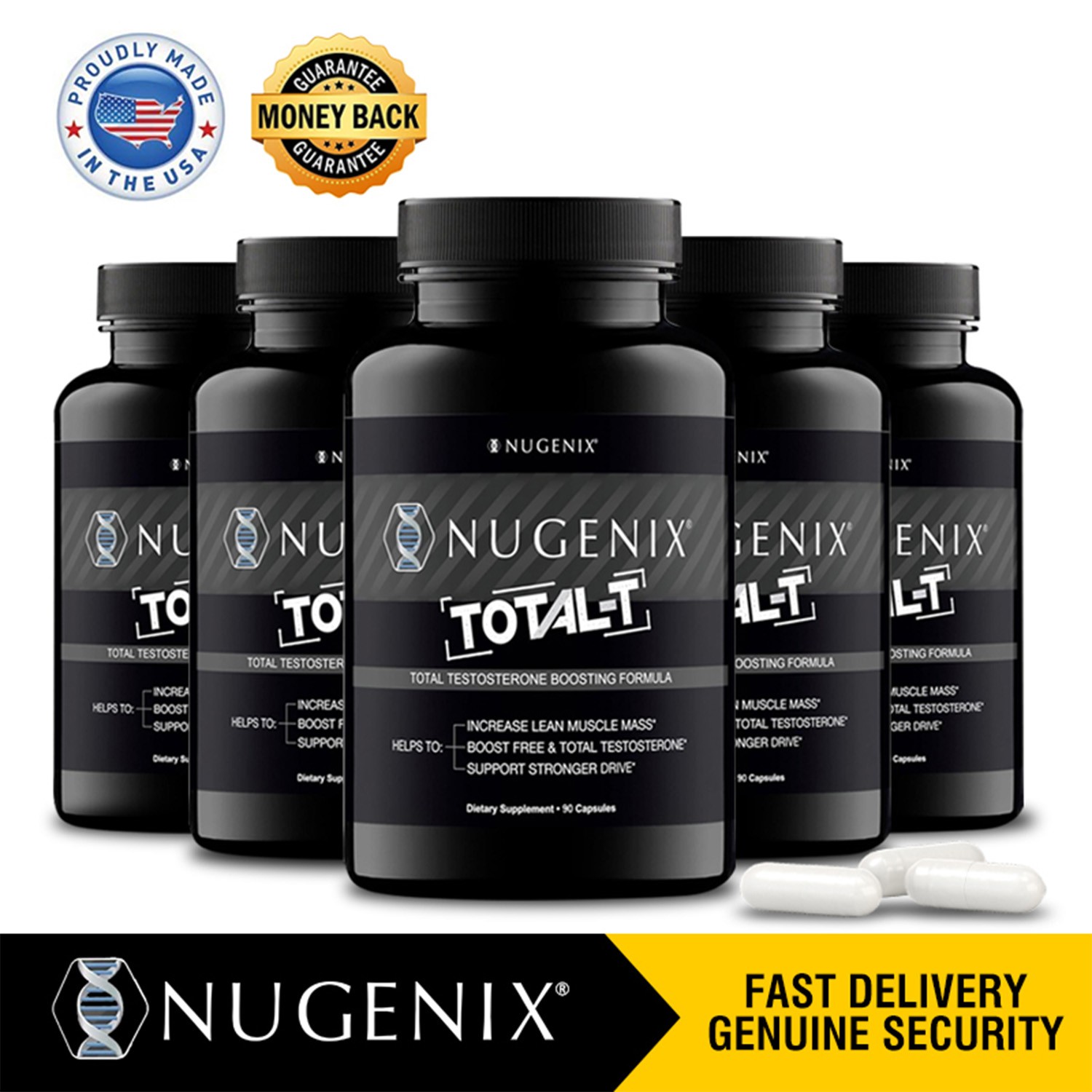 NUGENIX TOTAL-T - Testosterone Booster for Men, Energy, Endurance & Performance