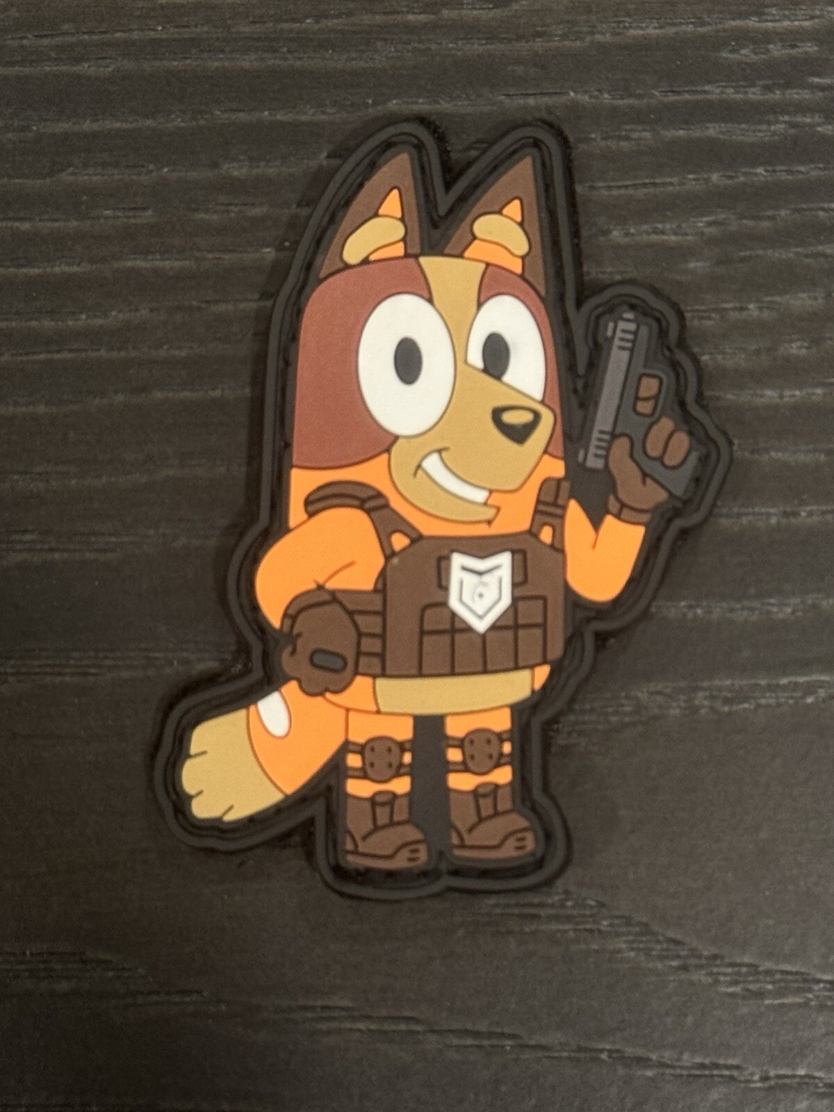 Bluey Tactical Patch PVC Hook Loop GBRS Fog SUPDEF Military Airsoft Police