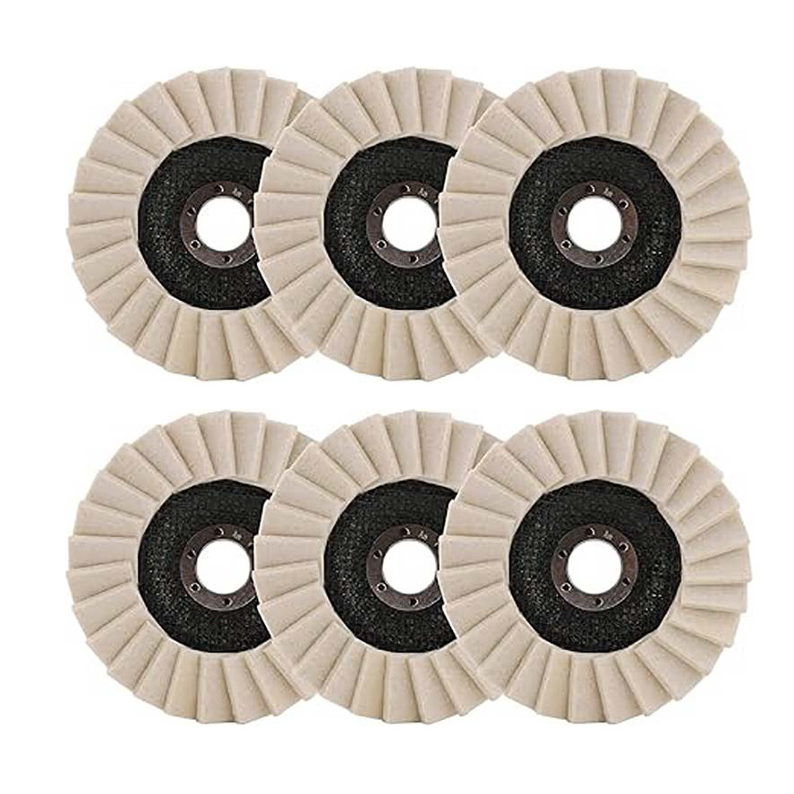 115MM Wool Felt Flap Disc Metal working Polishing Buffing Wheel For Grinder