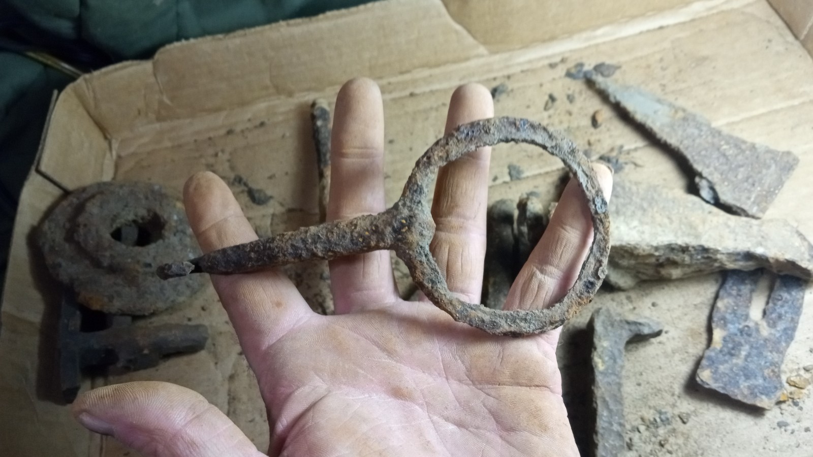 Dug civil war 30 lbs lot of Iron relics from Fort Backcreek Hedgesville WV relic