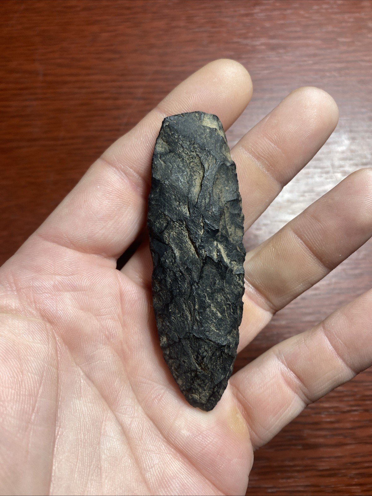 MLC s8263 3 1/4” Paleo Lanceolate Arrowhead Ohio Stone Artifact