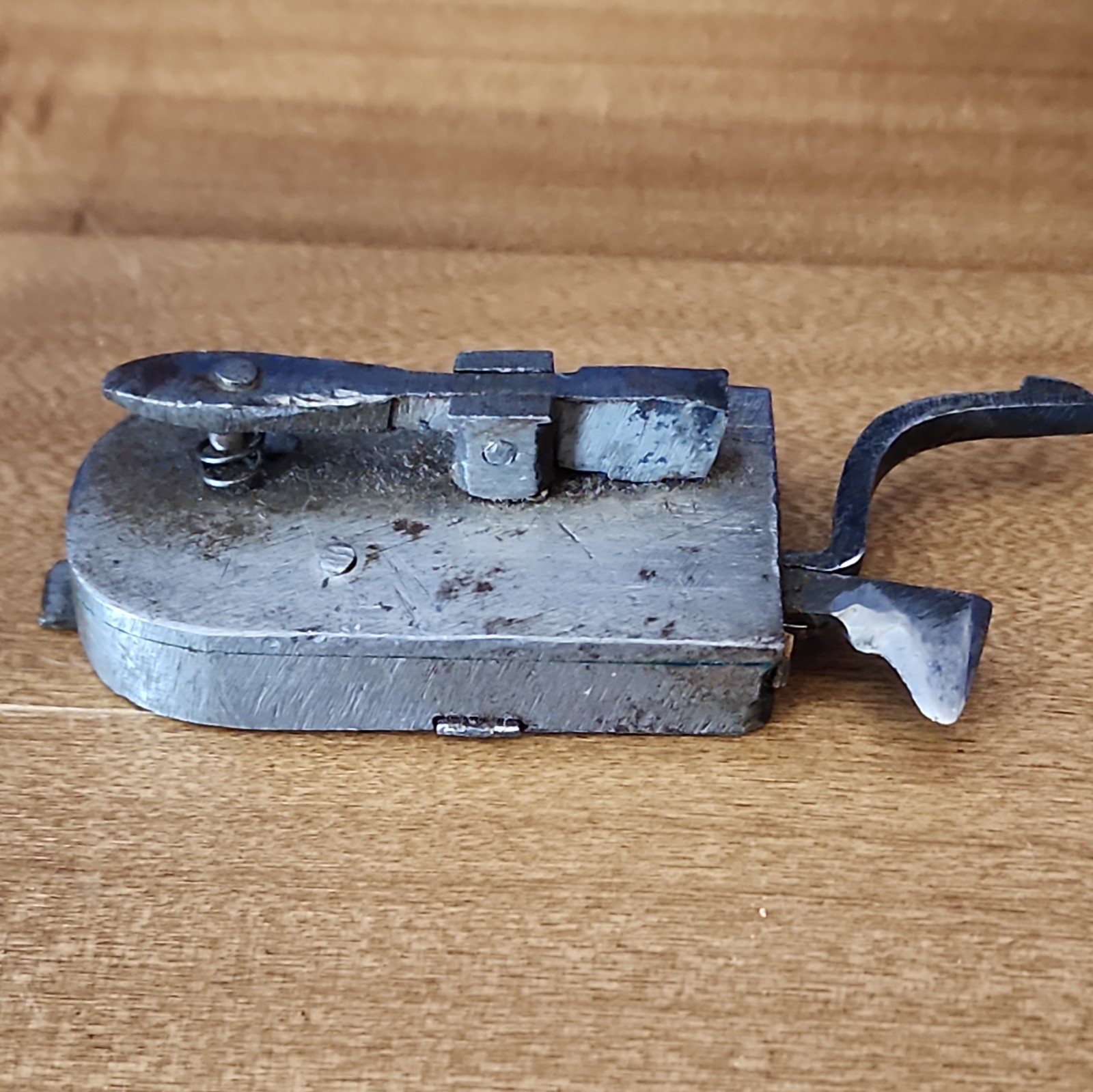 Antique Civil War Era Steel Lancet Blood Letting Fleam Surgical Tool in Case