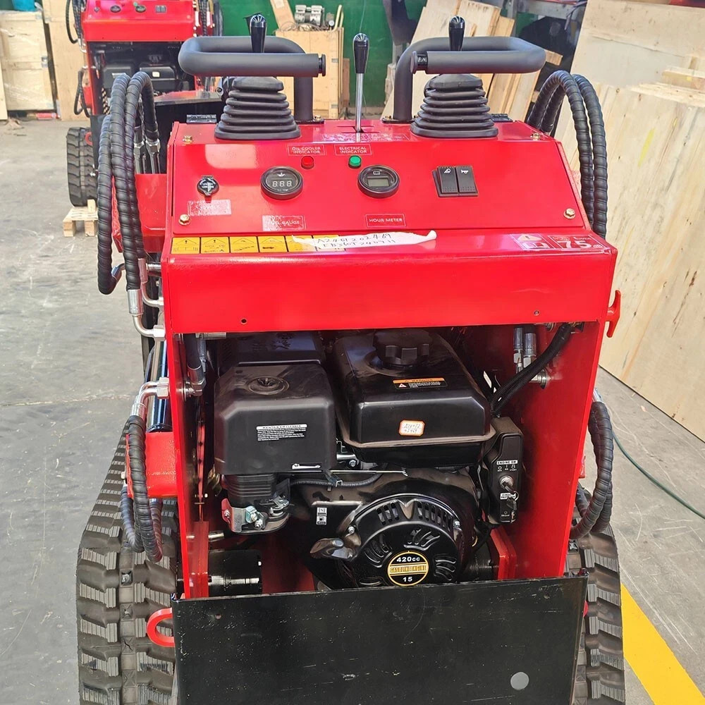 HT Mini Skid Steer Loader Tracked 13.5HP B&S EPA Gas Engine for Gardens Farming