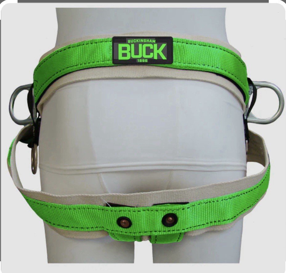 Buckingham 1383S 4 Dee Cotton Back Saddle w/ 1-1/4" Straps, Small