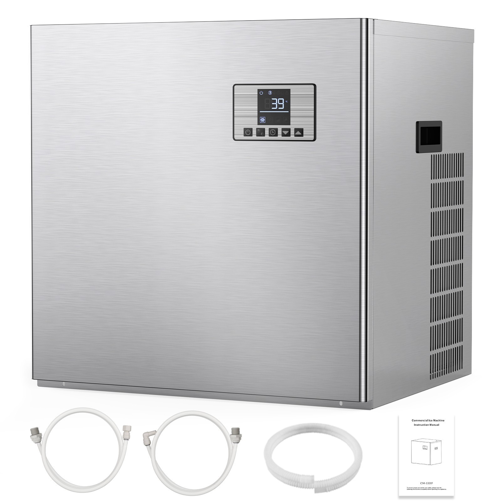 Commercial Ice Maker Machine 400 lbs/24 h Self-Cleaning Ice Machine - Head Only