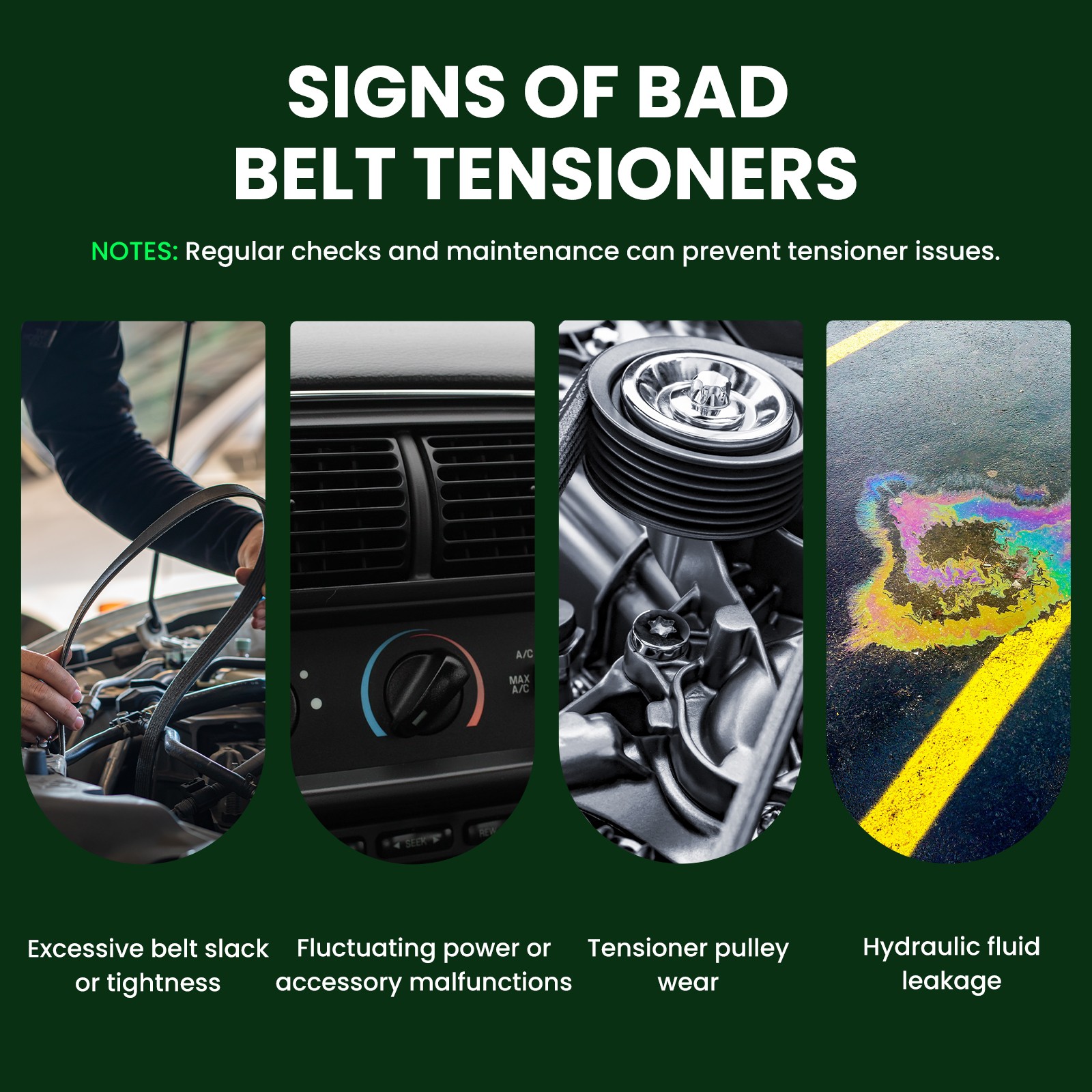 Serpentine Belt Drive Component Kit Fit 2013-2019 Nissan Sentra 1.8L