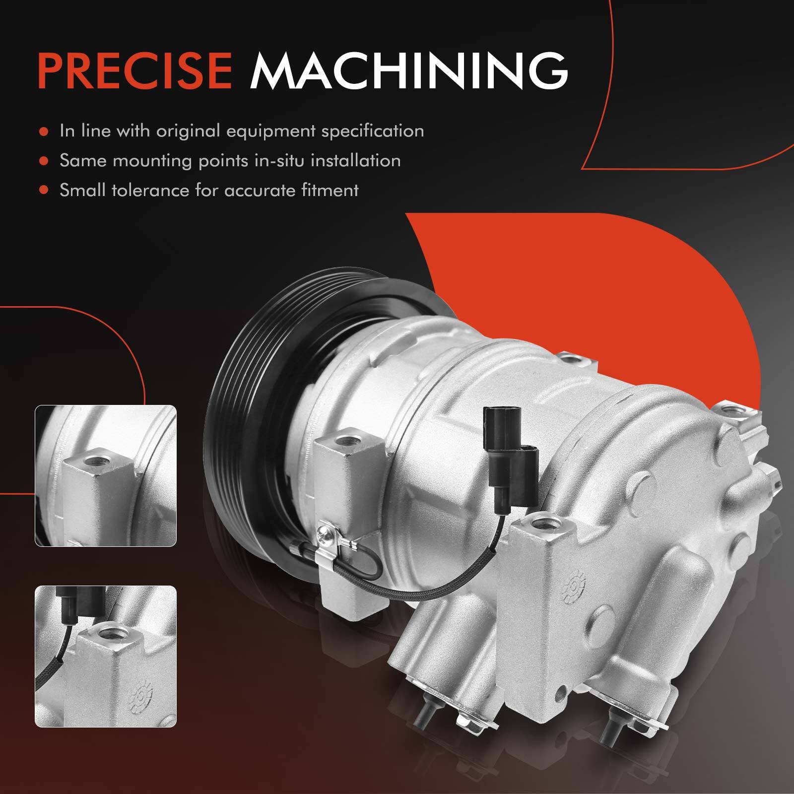 AC Compressor w/Clutch for Acura MDX 2007-2013 ZDX Honda Odyssey Pilot 10SR17C