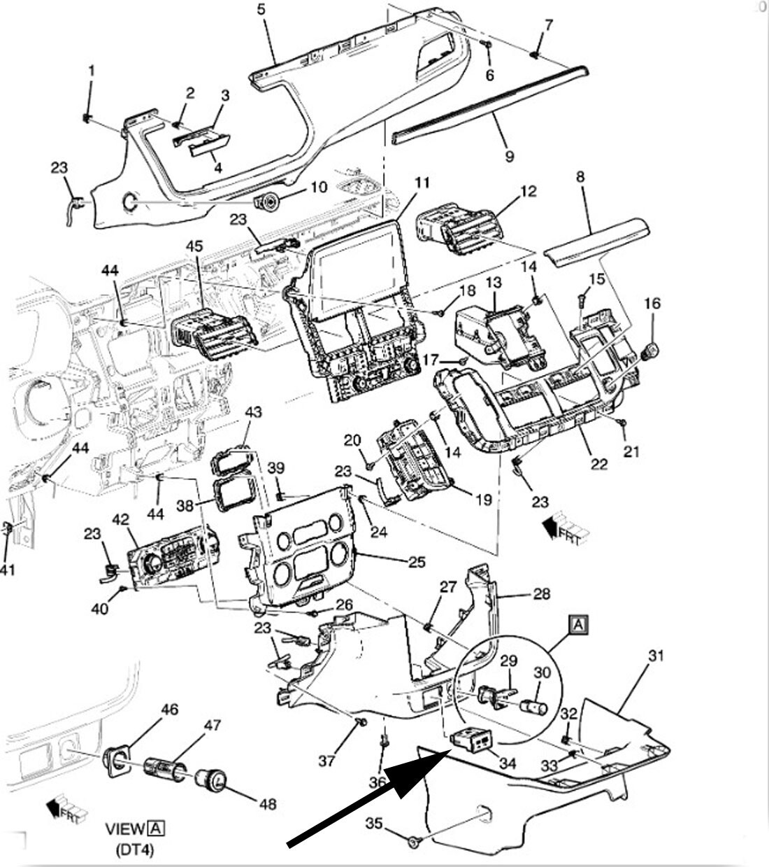 13529873 USB N USBC Port Receptacle Acadia Escalade Silverado Sierra Tahoe Yukon