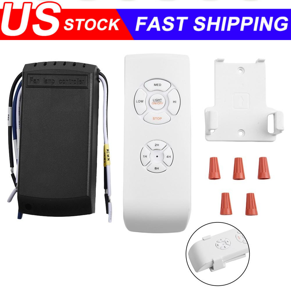 Universal Wireless Remote Control and Receiver Kits for Ceiling Fan Lamp Home