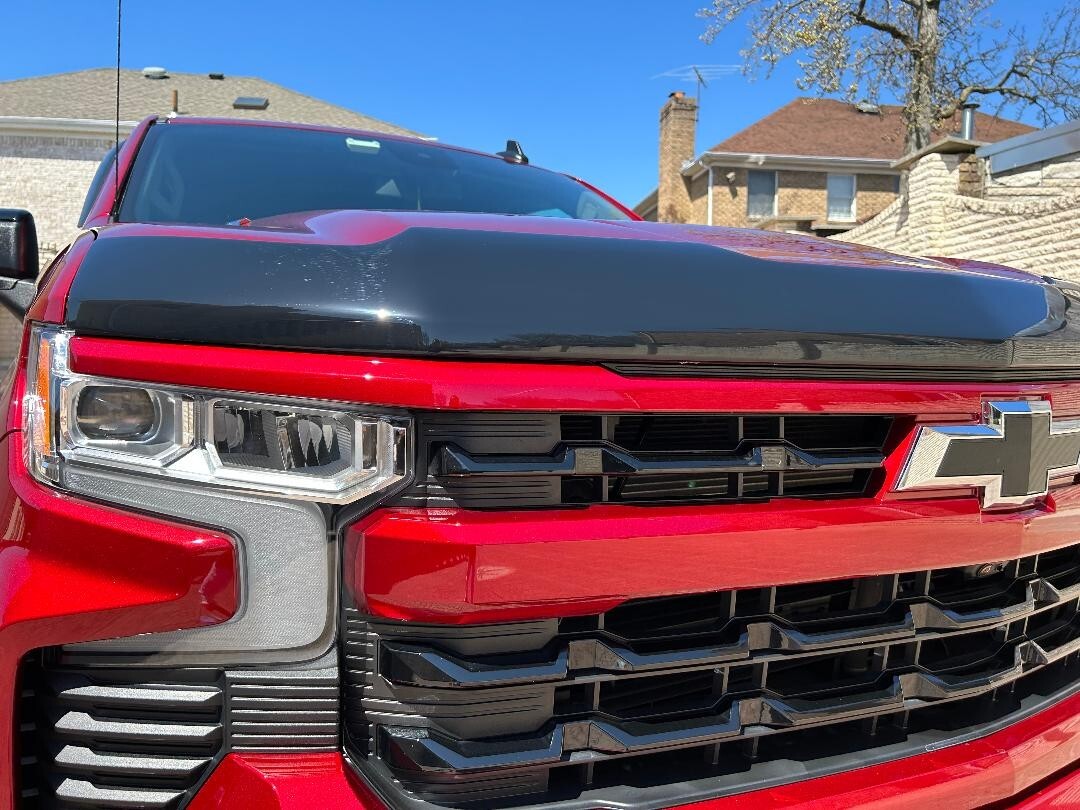 Bug Shield Hood Protector Tape On SMOKED Deflector FOR Dodge Ram 1500 2009-2018