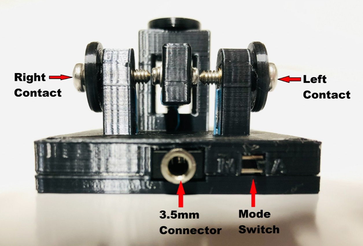 Morse Code Key - Cootie Paddle II