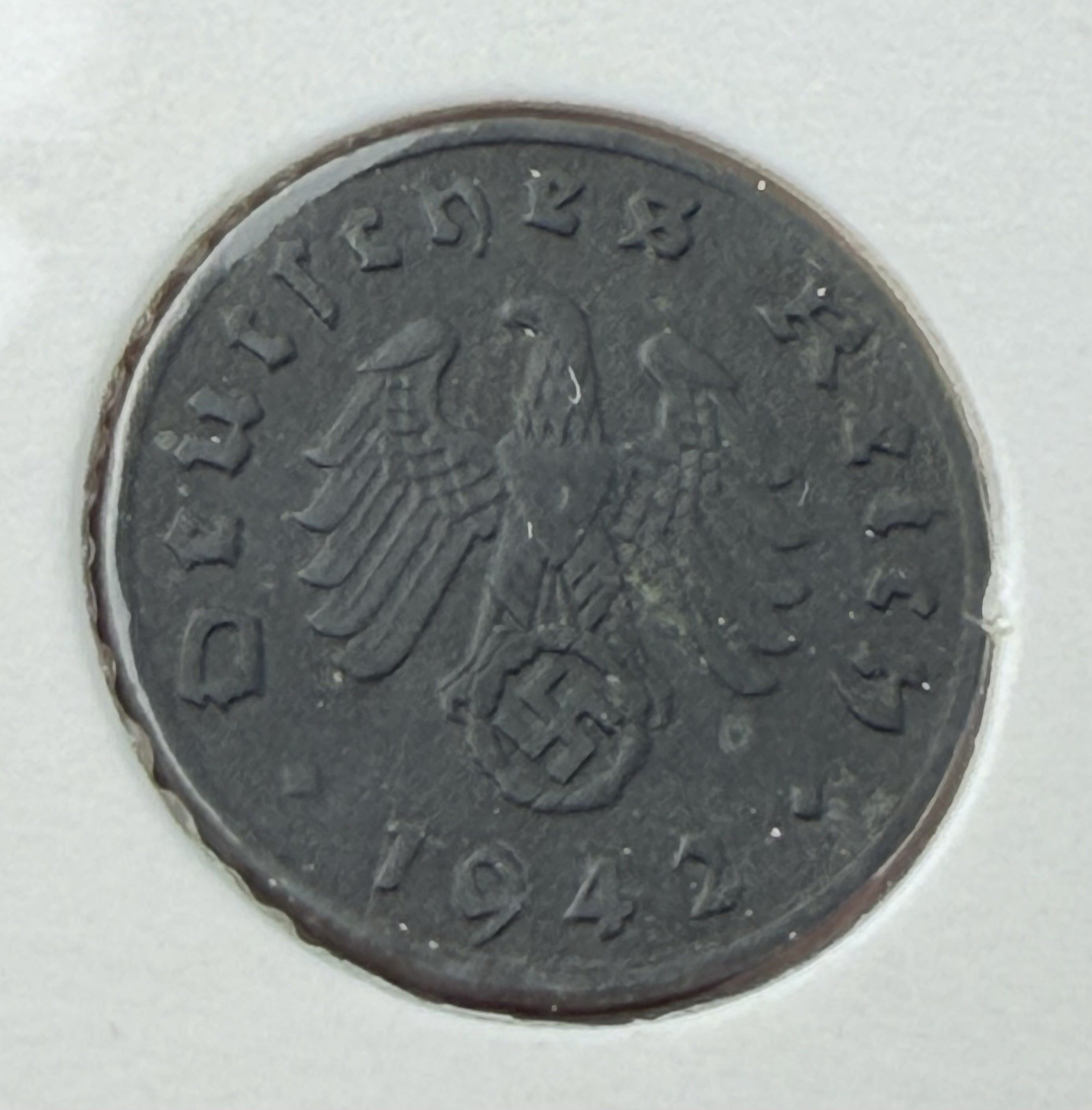 Hitler Nazi Germany Third Reich WWII Coin & Postage Stamp Album Set COA