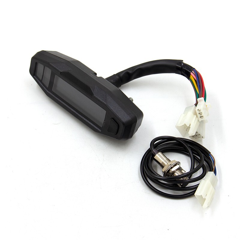 Universal motorcycle LCD digital speedometer mileage meter waterproof instrument