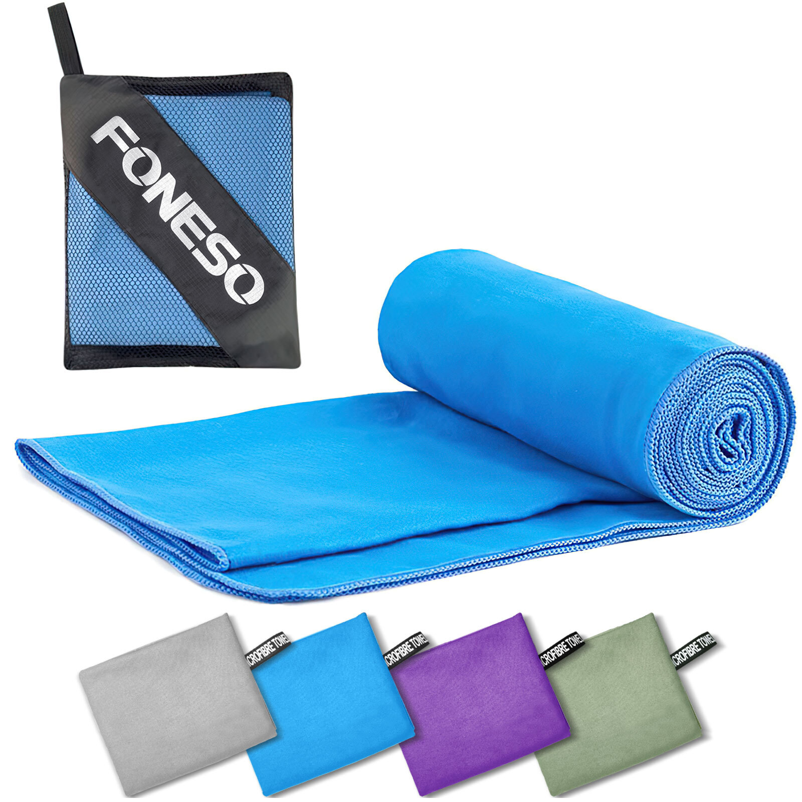 Large Microfiber Towel For Outdoor Travel & Gym & Camping Beach Towels Quick Dry