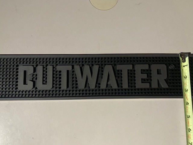 🔥 Cutwater Spirits Beer Rubber Bar Spill Mat Runner for tap handle Kegerator