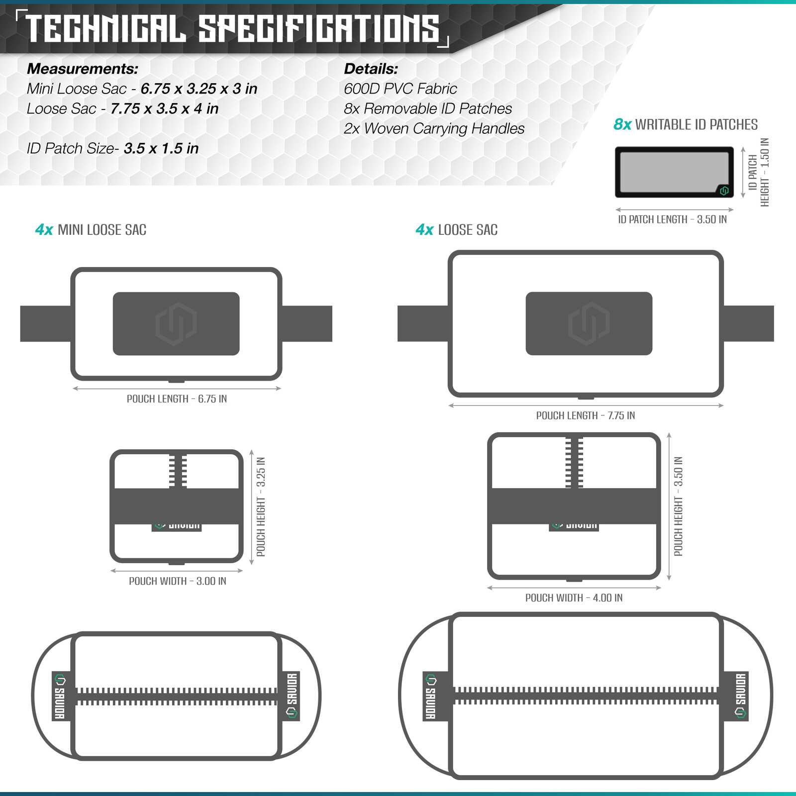 SAVIOR 4X Mini Loose Sacs Tactical Rifle Ammo Pouch Bag