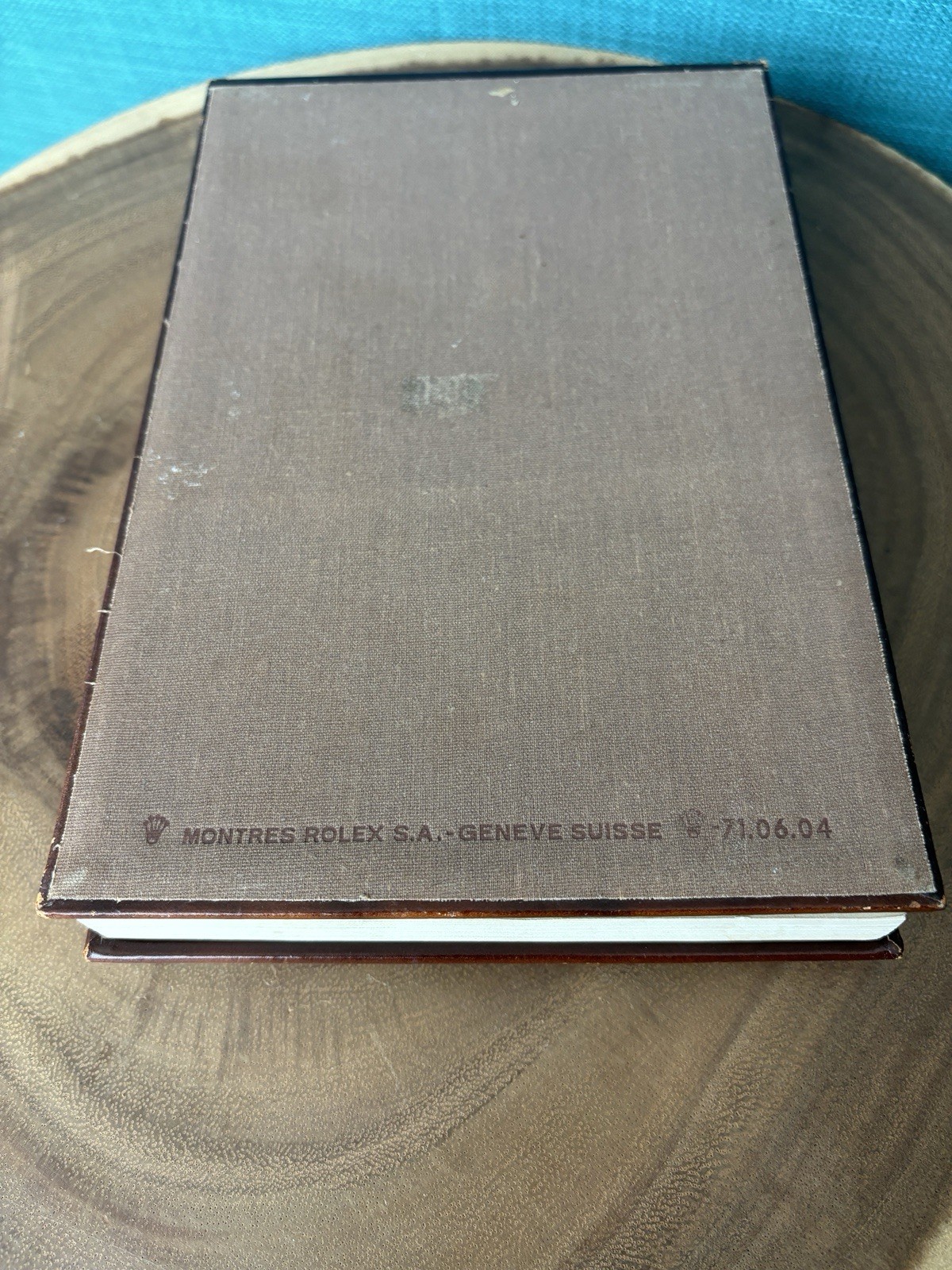 Vintage Rolex Leather Bound Dealer’s Quote Notepad Book With Paper 70’s Gold