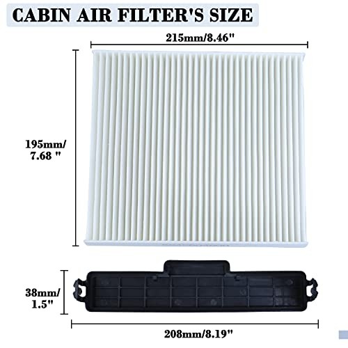 Cabin Air Filter Kit Replacement for Dodge Ram 1500 2500 0.1" x 0.1" x 0.1"
