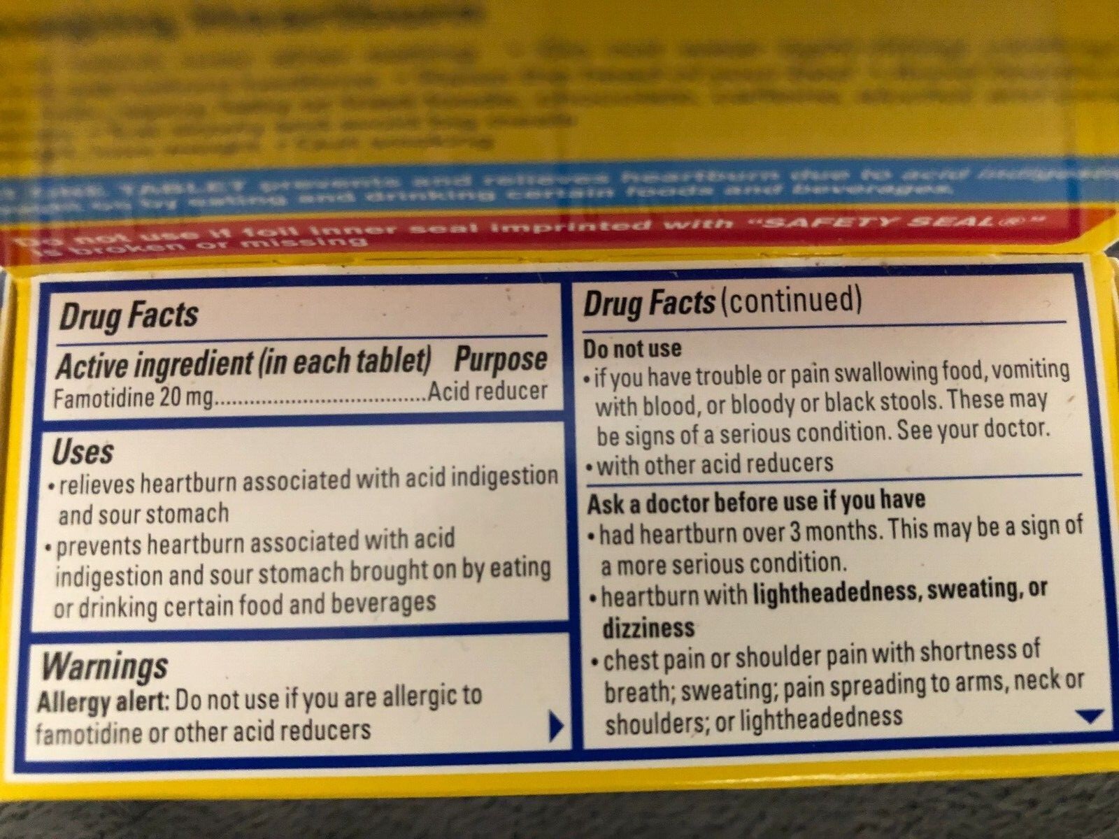 New 2 Pack Pepcid AC Maximum Strength 50 x 2 100 Tablets Heartburn 11/2027