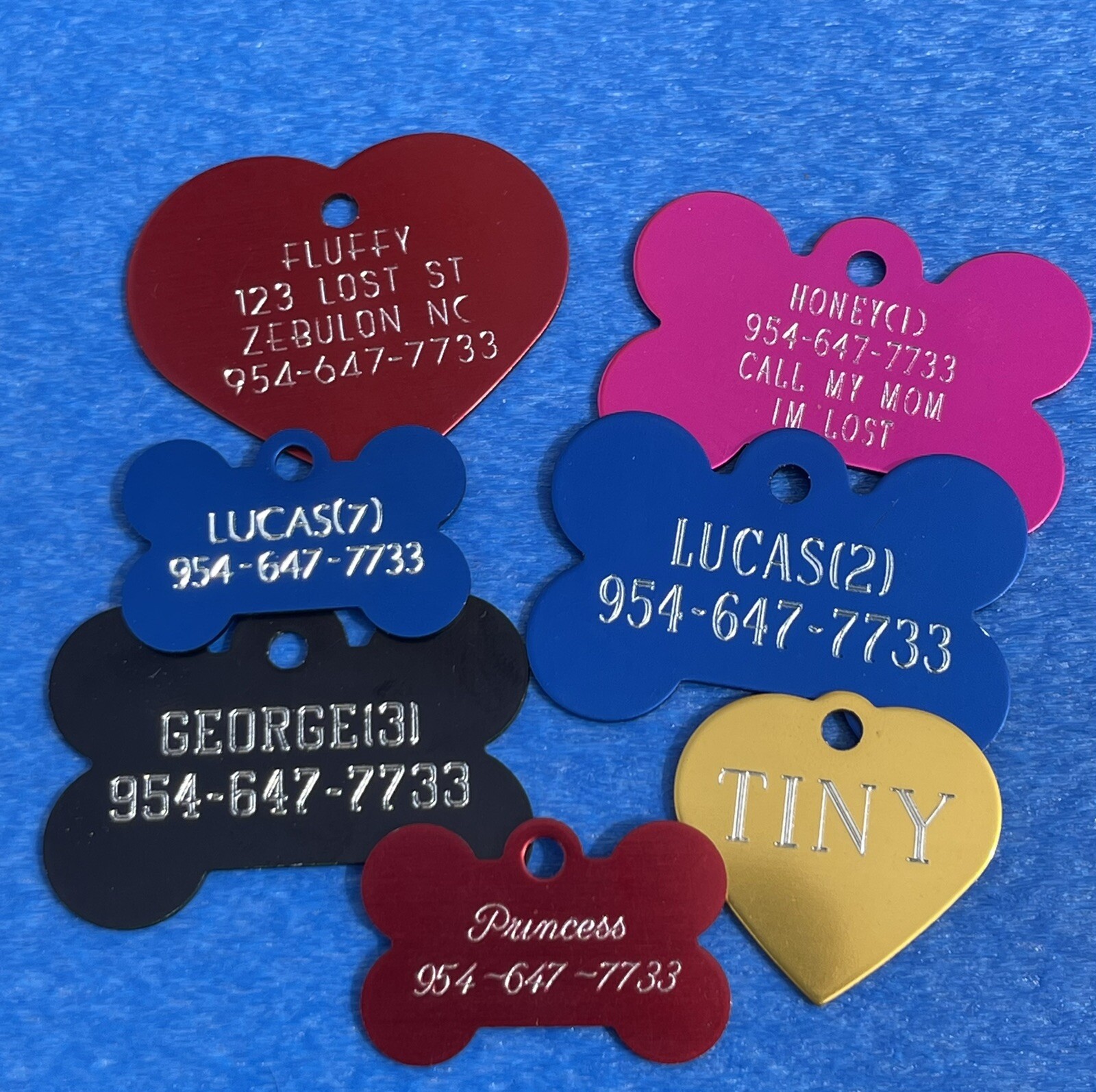 $2.33ea When U Buy 2 U Get 3 ENGRAVED TAG DOG CAT FREE!!! Back side Included