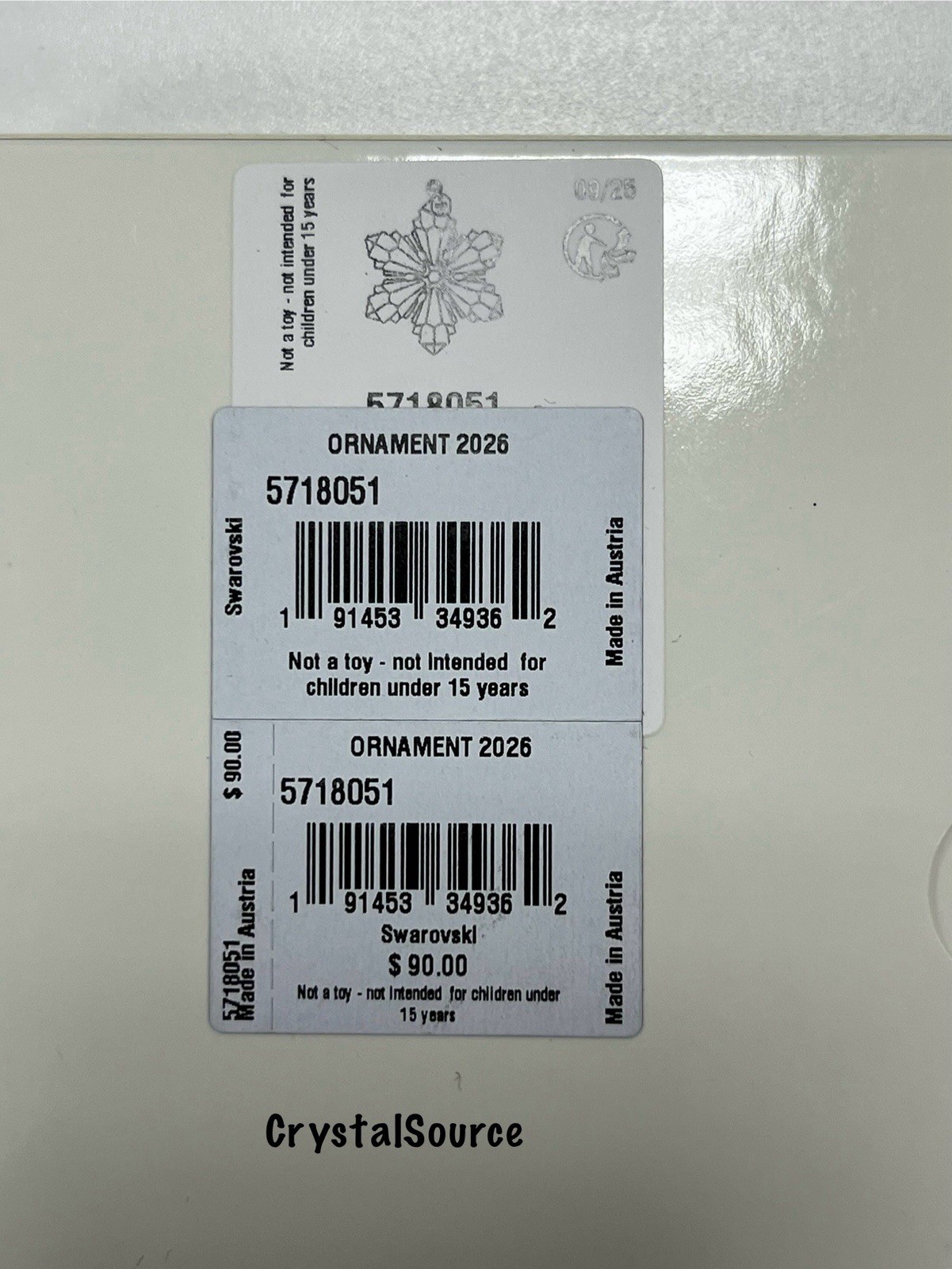 Swarovski Crystal 2026 ANNUAL EDITION LARGE CHRISTMAS ORNAMENT 5718051 AUTHENTIC