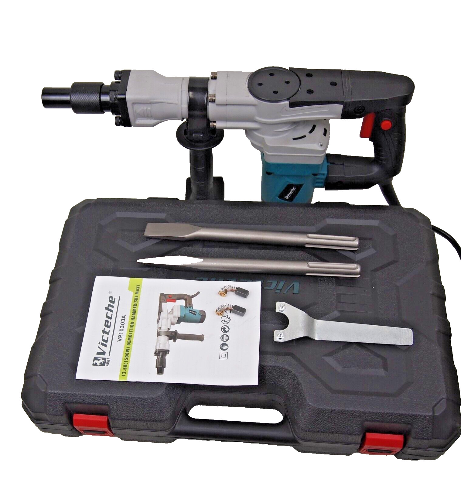 SDS Max Demolition Jack Hammer Concrete Breaker Chipper 16J 1500W VP10303A