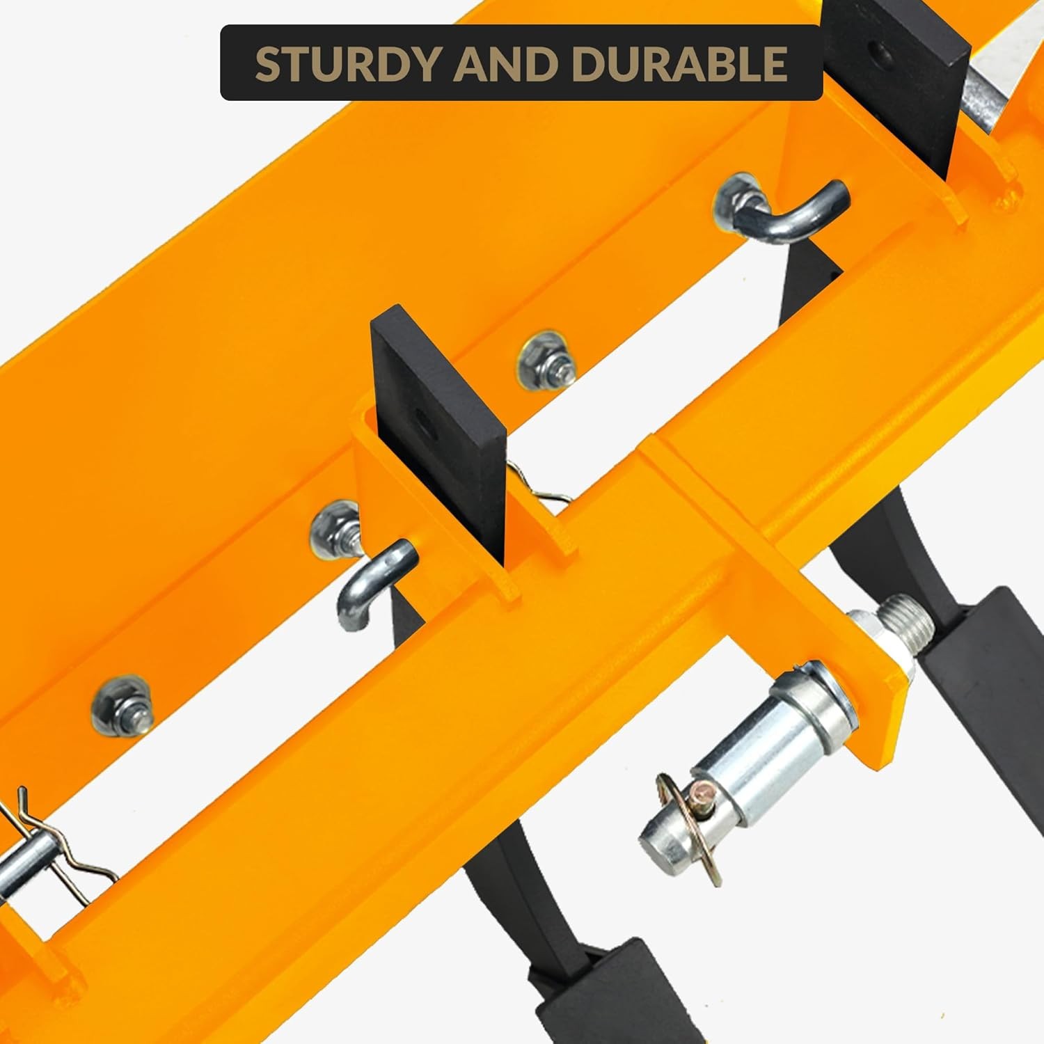 55" 3-Point Box Blade Attachment w/ 6 Scarifier Shanks for Cate 0 Cat 1 Tractors