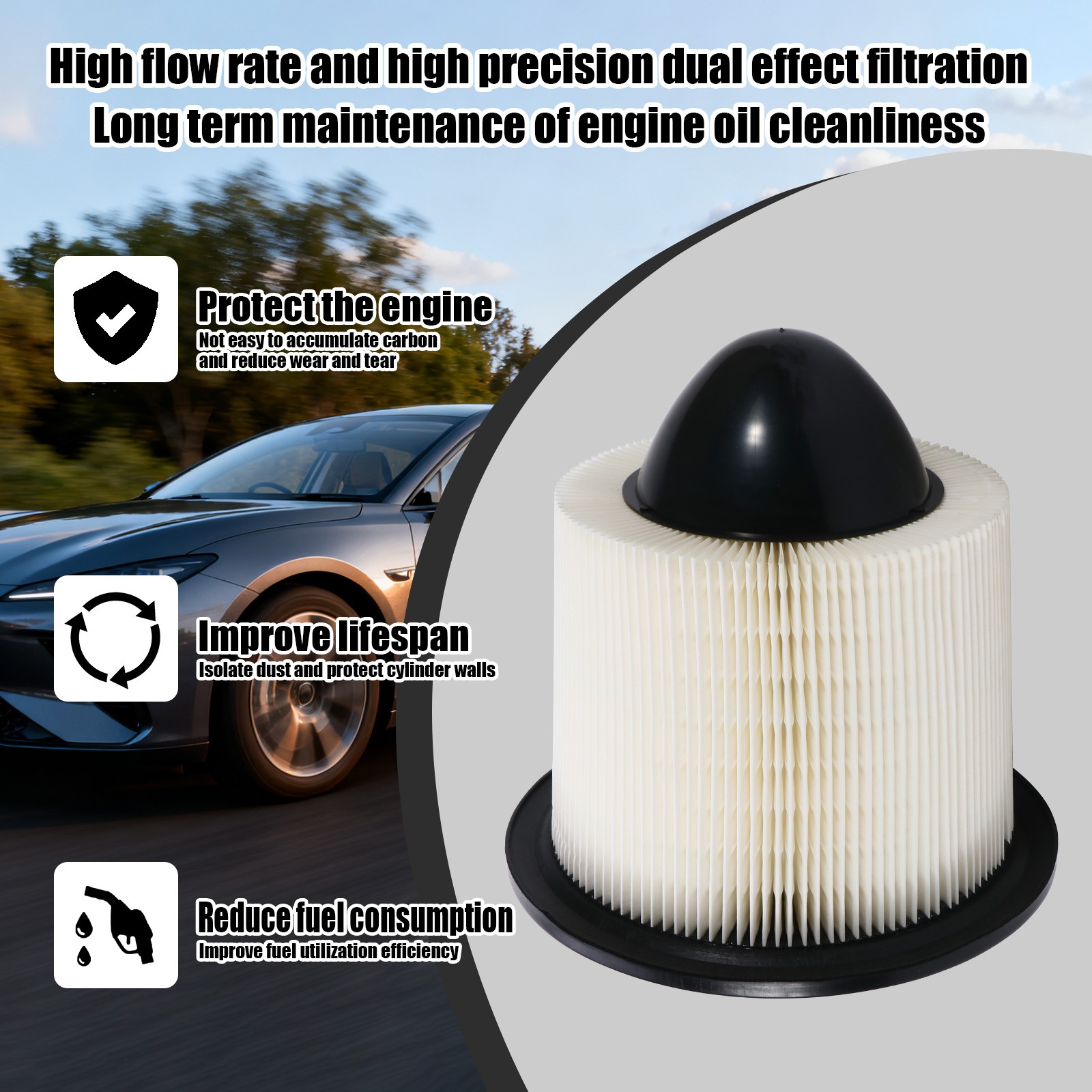 Engine Air Filter for FORD F-150 1997-2008 4.2L 4.6L 5.4L EXPEDITION 1997-2004