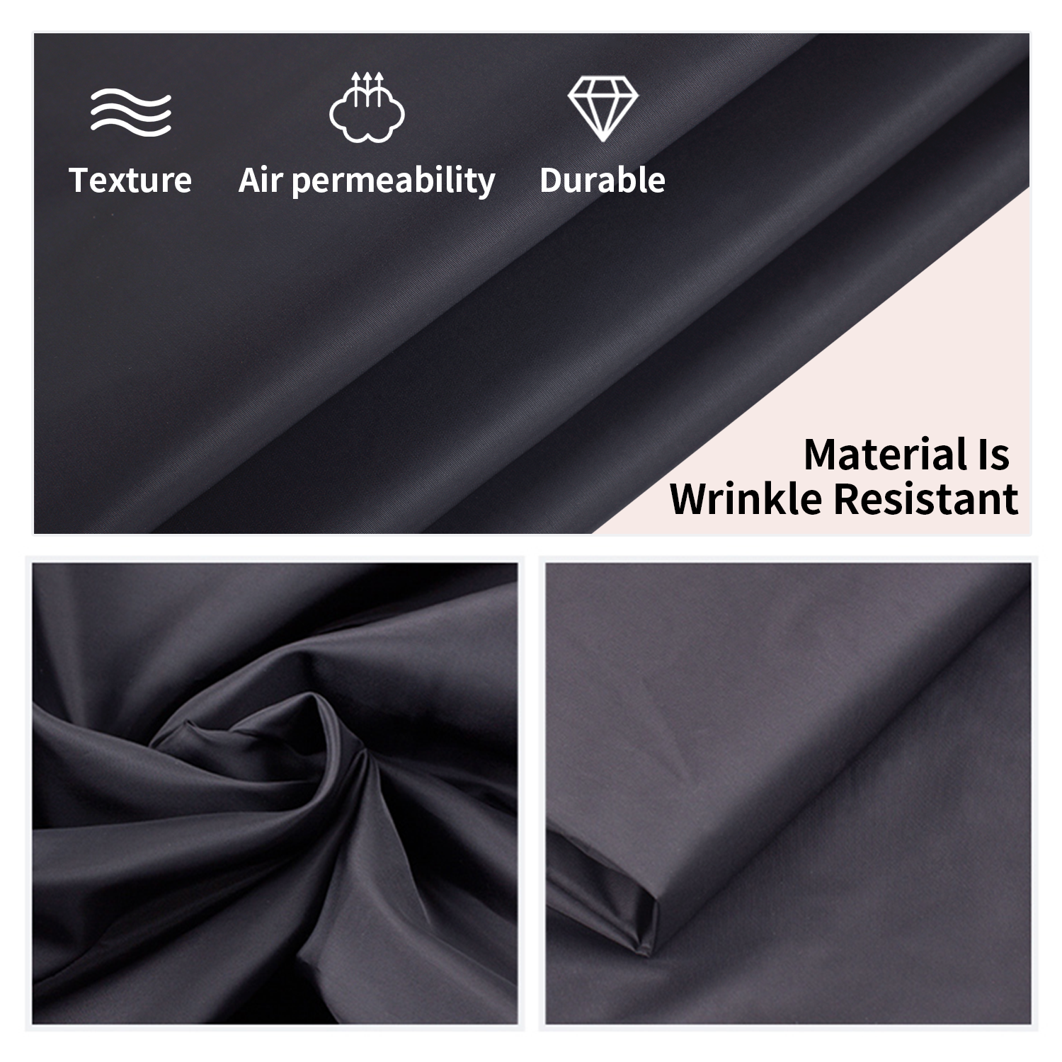 Outdoor Film Changing Developing Darkroom Zipper Bag Double Layer Load 56x58cm