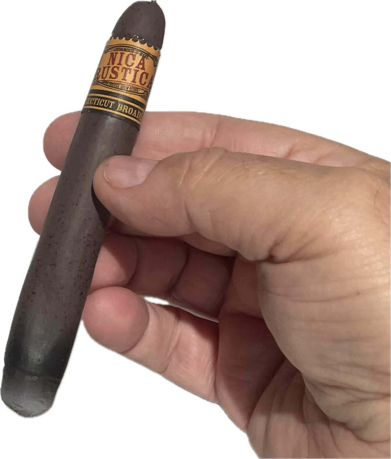 LIGHT UP RUBBER CIGAR + Real Band Fake Red Ash D Joke Prank Magic Trick LED Prop