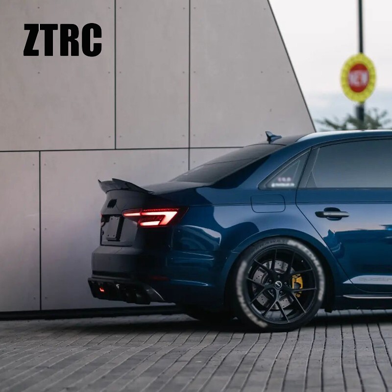 Carbon Fiber Trunk Wing Spoiler For AUDI A4 S4 B9 B9.5 sedan 2017-2024