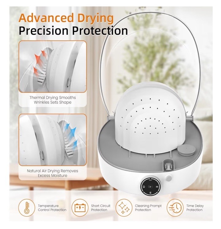 Hat Shaper & Cap Cleaner – Steam, Iron & Dry for Baseball Caps & Bucket Hats