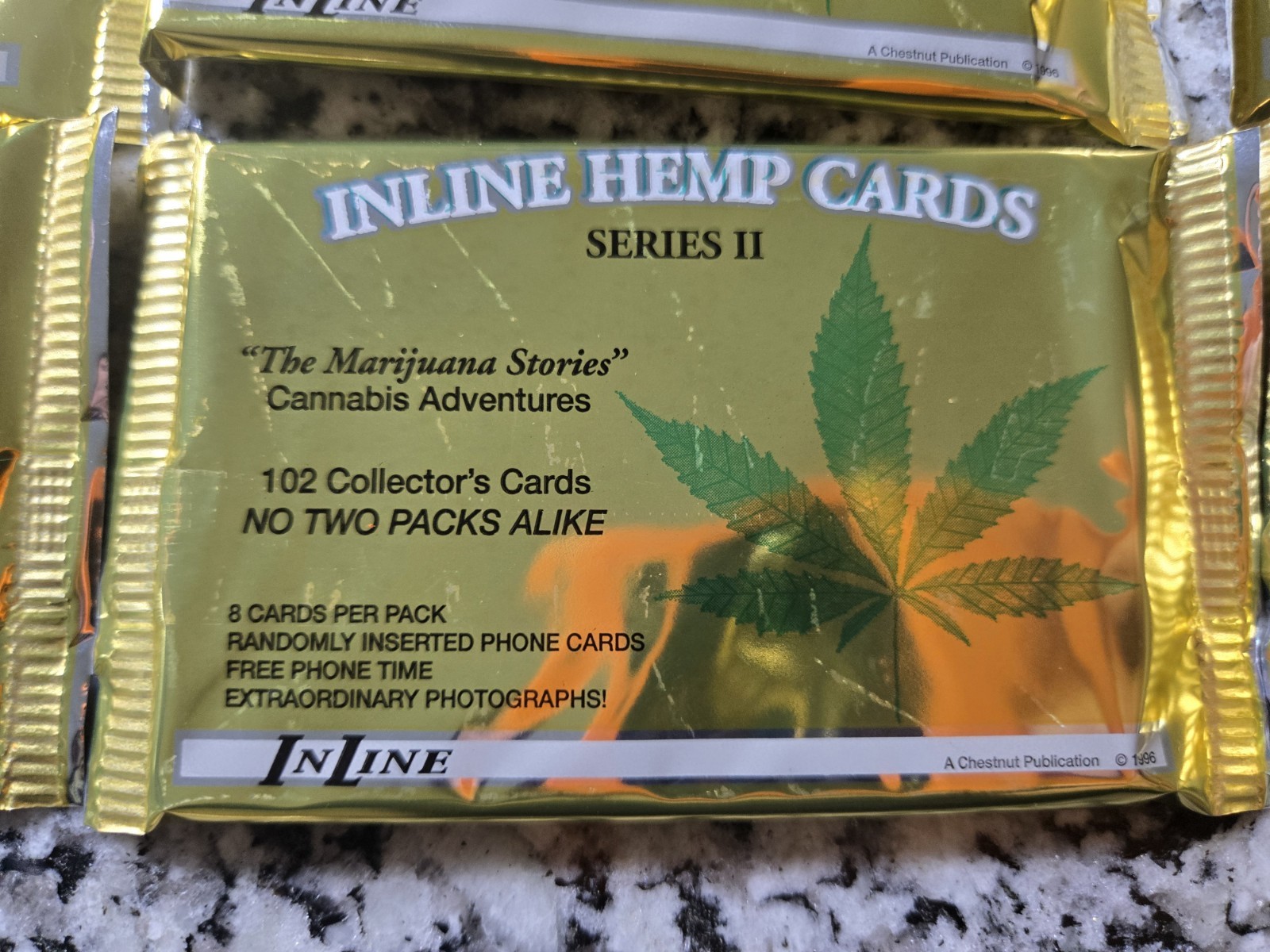 9 Packs RARE Inline Hemp Cards Series ll CANNABIS Factory Sealed 1996 Marijuana