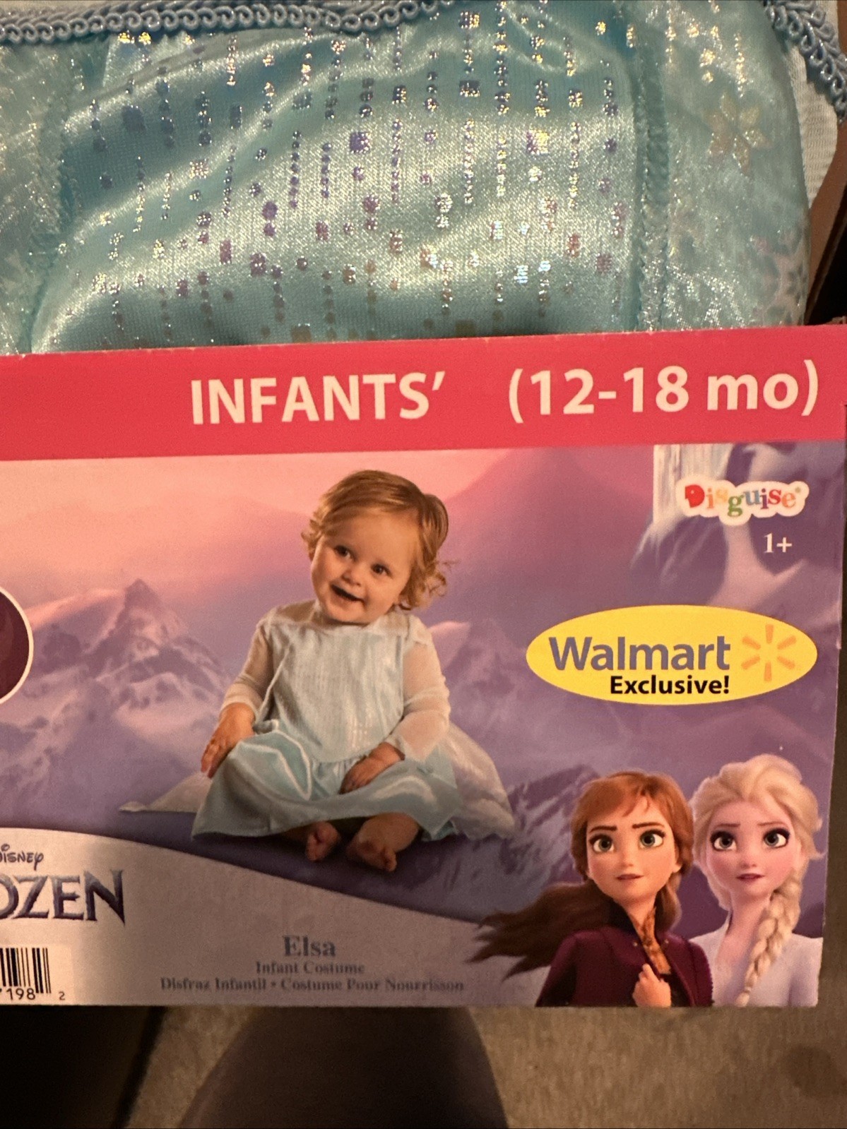 Infant Halloween Costume Disney Frozen Elsa 12-18 Months New