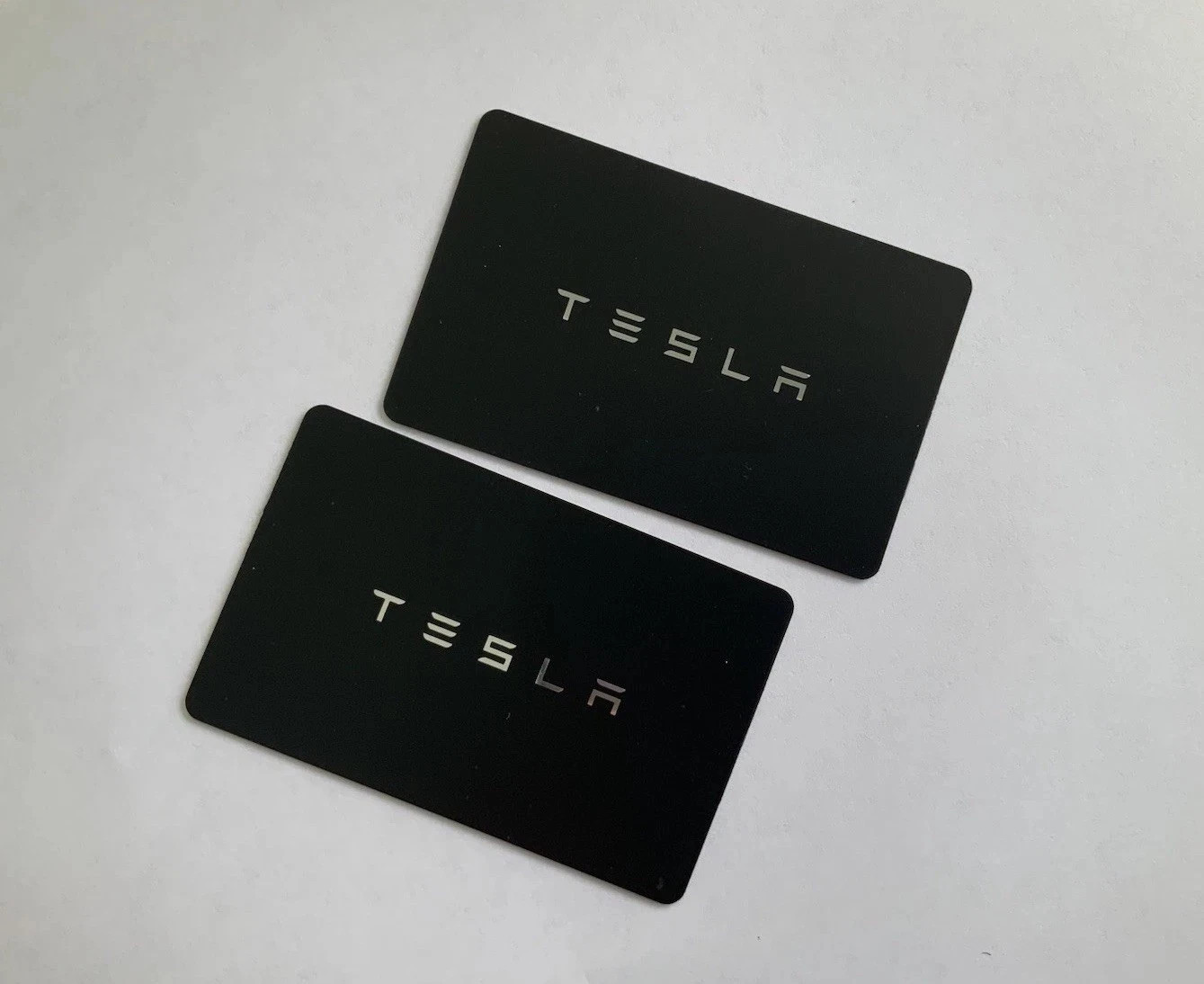 SET OF 2 Genuine OEM TESLA SMART KEY CARD Model 3 X Y Cyber Truck Original