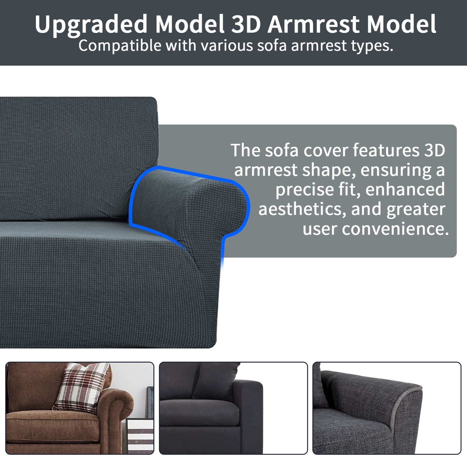 PREMIUM Elastic STRETCH SOFA COVERS Slipcover Protector Settee 1/2/3/4 Seater US