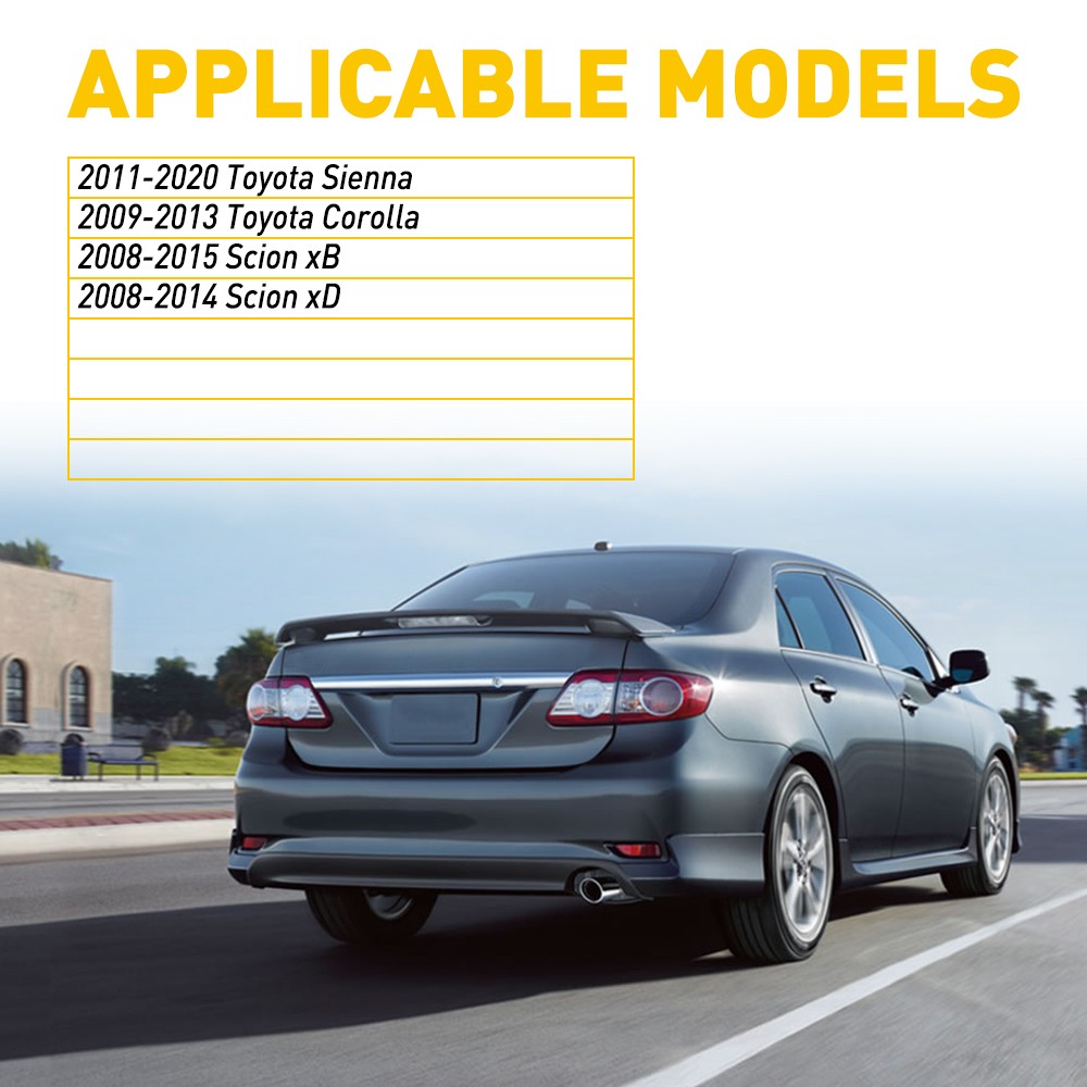 AUXITO 18LED License Light Plate For 2009-2013 Toyota Corolla Tag Lamp 6000K EXV